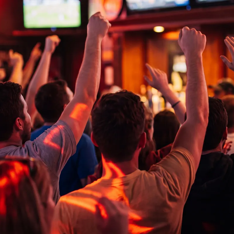 A full house on their feet for the big play