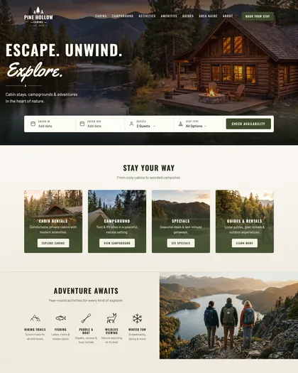Home page of the Timberline design