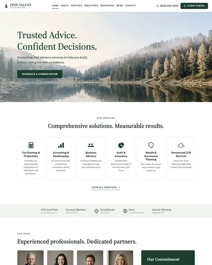 Home page of the Ledger design