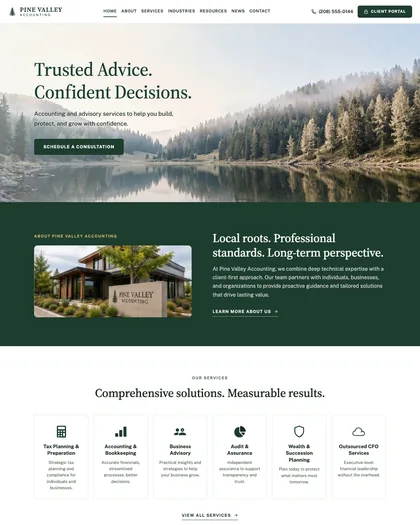 Home page of the Ledger design