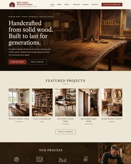 Home page of the Dovetail design